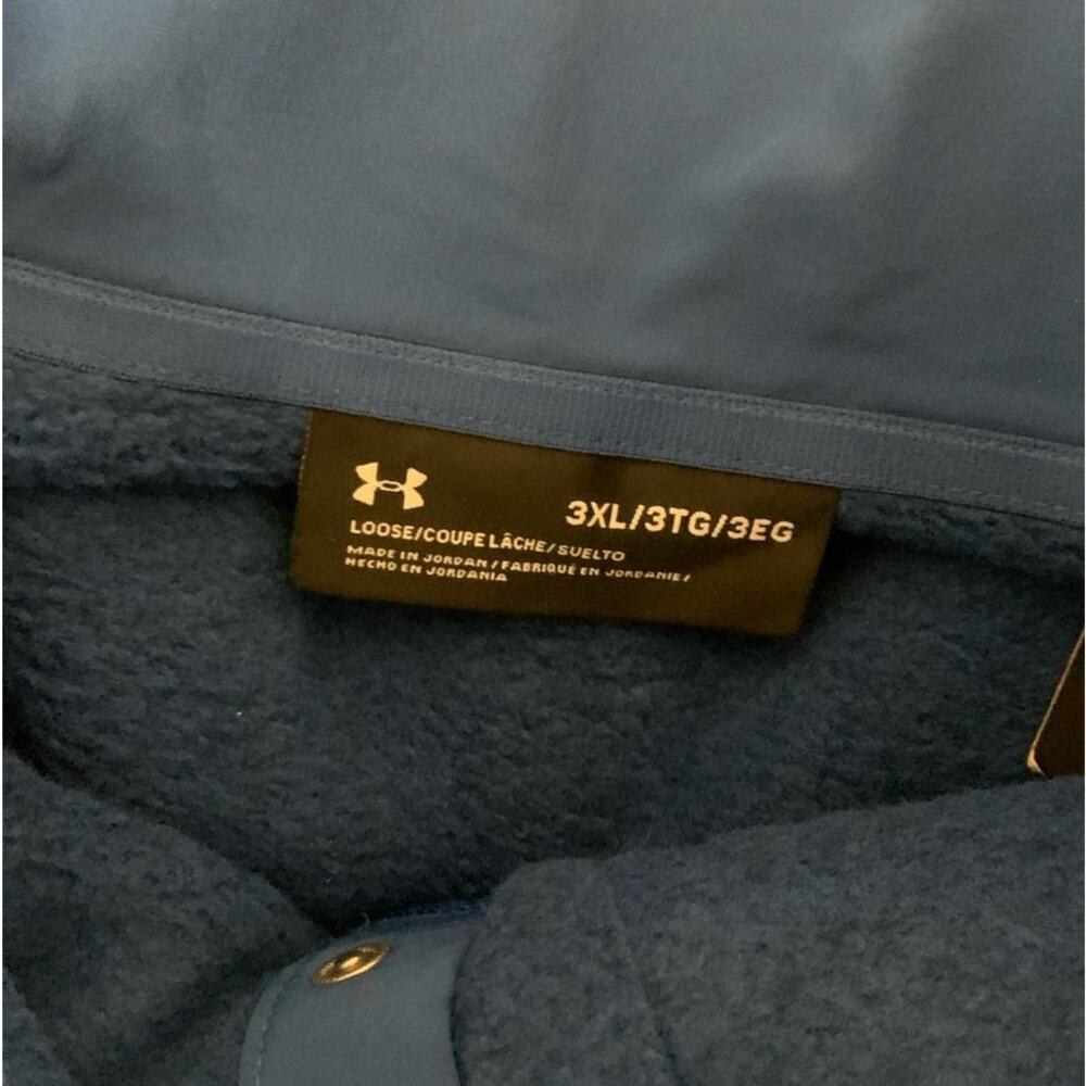 Under Armour Men's 3XL UA Specialist Henley 2.0 Pullover, Blue - Picture 7 of 9